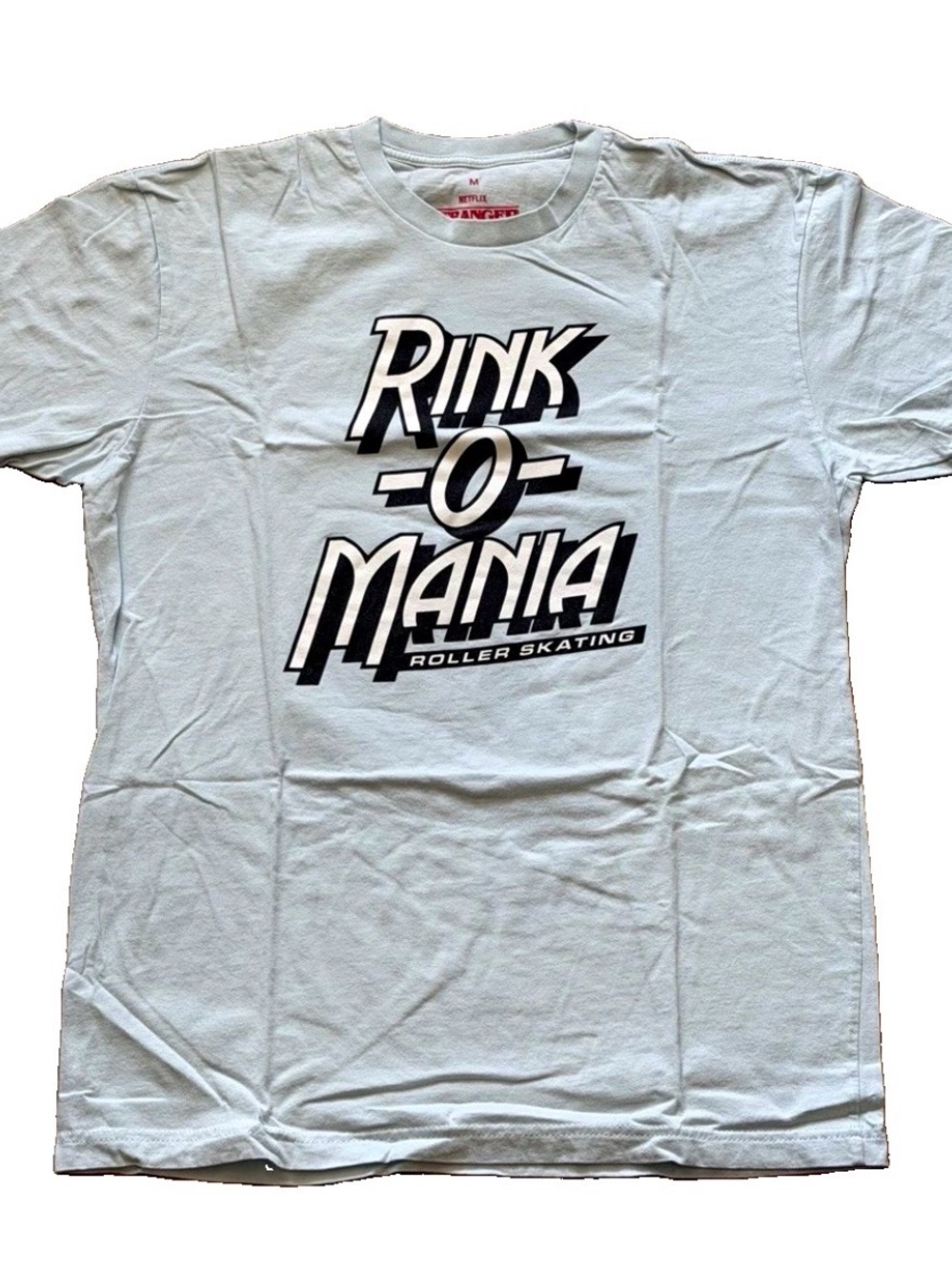 Netflix Light Blue 'Rink-O-Mania' Roller Skating Tee